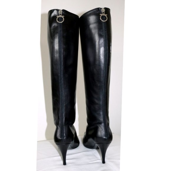 //Host Pick// Salvatore Ferragamo Gancini Knee-High Boots - Picture 6 of 9